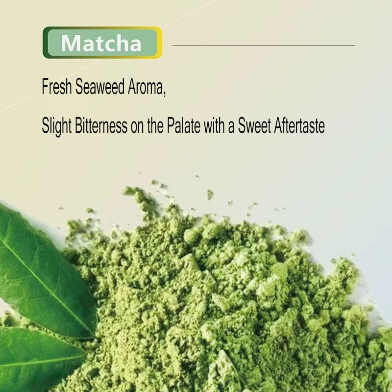 Organic Matcha Green Tea Cold/Hot Tea Drink 3.5g*15bag, Single Serve Stick Packs, Low Caffeine Perfect for Home, Office, or On-the-Go